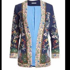 Alice Olivia Jenice floral embroidered blazer